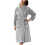 Women's Satin Robe Gray 3X 1