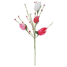 15-Inch Artificial Easter Egg Flower Picks, Bendable Spring Stem with Greenery for Vase, Mantel & Table Centerpiece Decor - Diy Festive Arrangements