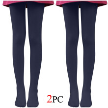 Women's Fleece-Lined Tights White Navy XL