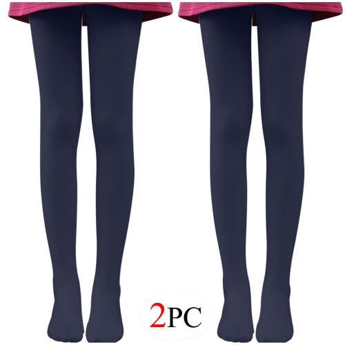 Women's Fleece-Lined Tights White Navy XL