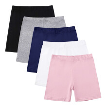 SYMOID Girls' Edgy Fashionable Distressed Cut - off Denim Shorts with Elastic Waist,Pink,Size 5 T