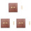 3X Retro American Industrial Style Light  Socket, Solid Wood Brass Toggle  Plate,Antique Home Stay (2) 1