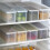 Stackable Clear Crisper Boxes for Fridge – 3PCS Pasta & Produce Organizer, Compatible with Standard Refrigerators 5