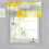 Abstract Art Valance Set Grey Yellow 52x18 Inches 2 Pack 4