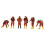 Fireman Miniature Figures Resin Hand Painted 6 Pieces 1
