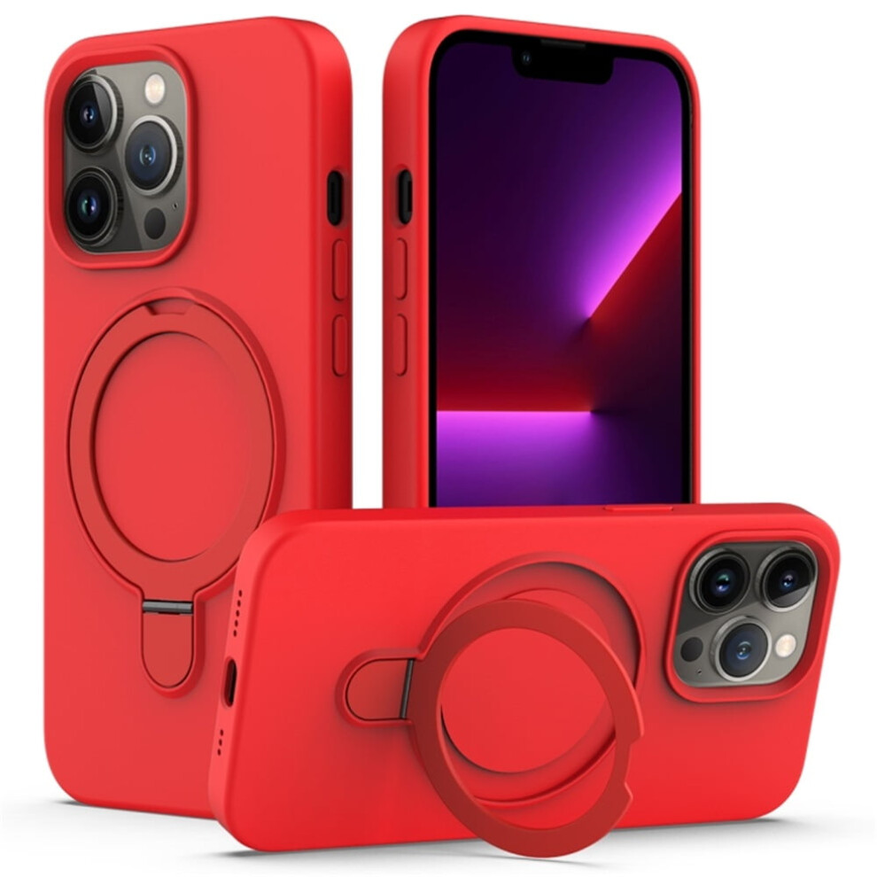 Magnetic Liquid Silicone Iphone 12 Pro Max Case With Ring 971050773872