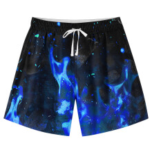Teen Boys Swim Trunks Quick Dry Blue Size 11-12 Years