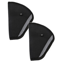2pcs Value Pack Seat Belt Safety Adjuster Black,Holder Car Seat Belt Protector Adjuster for Child Baby Kids,Material:Cotton