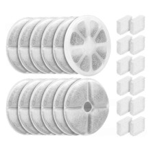 Filtre et Pompe à Eau pour Fontaine à Eau pour Chat & Éponges Filtrantes pour Distributeur D'Eau pour Animaux pour FEELNEEDY FN-W08L/FN-W06 12+12