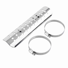 Motorcycle Exhaust Muffler Heat Cover Steel 1 Piece