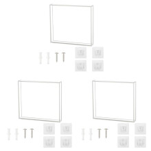 3X CD Disc Universal Wall Display Box Transparent Storage Cabinet Books Files Magazines Cards Acrylic Decorative Holder