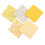 Cotton Fabric Squares 50x50cm Floral Print 5-Pack 1