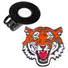 Magnetic Golf Ball Holder Clip with Tiger Design – Compatible with All Hats