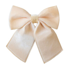 Christmas Wreath Bow - Pre-Tied Holiday Decoration for Tree, Door & Garland - Festive Indoor/Outdoor Decor for Winter Celebrations, Beige