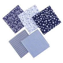 Cotton Fabric Squares Floral Print 50x50cm 5-Pack
