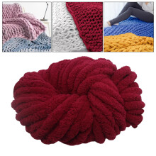 Hilo de chenilla grueso Abbraccia, fibras acrílicas, calibre 7, jumbo, gigante, lavable, grueso, para sofá, manta, ganchillo, gorro, manta, color