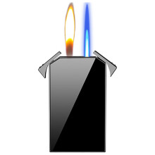 Up to 50% off! Dual Flame Lighter, Switchable Torch Lighter And Soft Flame Lighter 2 In 1, Refillable Butane Gradient Lighter