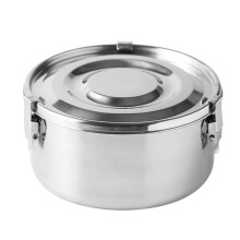 1 Pcs Lunch Box for Women, 7.87inch Silver Picnic Box Bento Box Container, Free Sealing, Leak-Proof Storage and Preservation Box