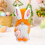 Easter Gnome Decor Fluffy Bunny Plush 15.7 inch 6