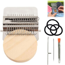 Mini Wooden Loom Machine with 12 Hooks