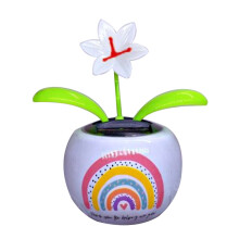 Solar Dancing Flower Decor with Colorful Pots