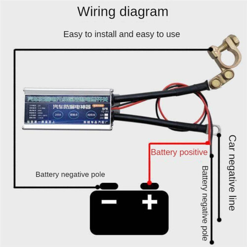 Car Battery Isolation  1000A 12V Isolator Main  Leakproof Main Power 1