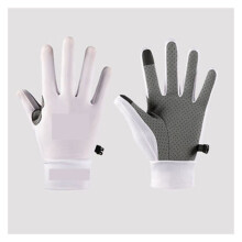 Ice Silk Light Gloves Summer Thin Men Sports Cycling Running Fitness Driving Outdoors Fishing Women Non-Slip Touchscreen GlovesIce,Secure Grip