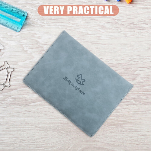 Certificate Protector Rectangular Artificial Leather 2Pcs 8.84X6.29X0.39In 1