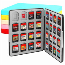 Game Card Case compatible with Nintendo Switch 2/Switch OLED/Lite – Holds 32 Game Cards & 32 Micro SD Cards