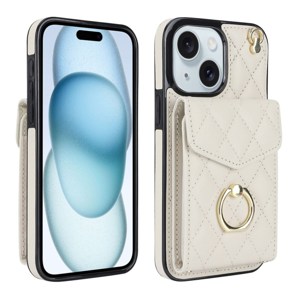 Iphone 16 Pu Leather Wallet Case With Rfid Shielding White 971050421742