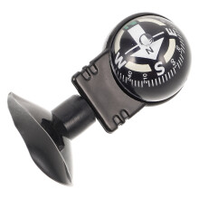 Accurate Navigation Car Compass with Suction Cup Portable Car Compass Foldable Car Suction Compass Rotating Guide Ball for Outdoor Activities