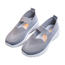 Kids Sock Shoes Boys Girls Sneakers Athletic Fitness Tennis Walking School Shoes for Toddler Gray 14-15 Years