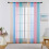 Rainbow Ombre Sheer Curtains Semi-Sheer Panel Set of Two 4