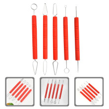 HOMEMAXS 5 Pcs Pottery Clay Graver Set DIY Tools Practical Kit