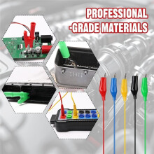 30pcs Back Probe Kit,Multimeter Back Probe Pins with Test Leads and Banana Plug to Copper Alligator Clips,for Car Repair