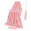 Coral Bath Towel Set Stripe Pattern 27.555 Inch 2