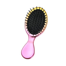 Mini Travel Detangling Paddle Brush Gold Pink
