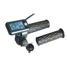 E-Bike Throttle Grip with LCD Display for 36V 48V 60V 72V