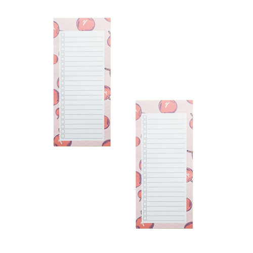 Magnetic Notepads Fruit Design 2 Pcs