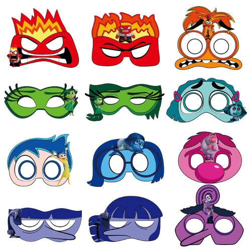 Inside Out Anime Brillen Feestaccessoires 12 stuks