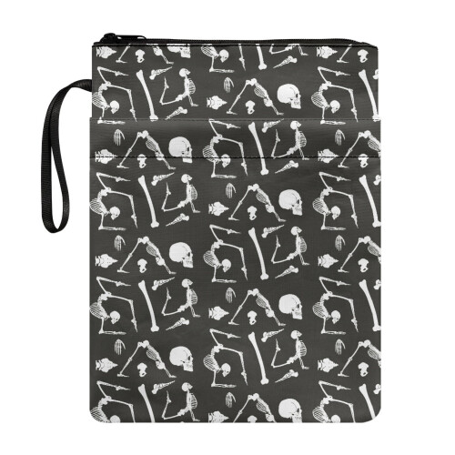 Books Sleeve with Handle Polyester Fabric Protector Wrap Bag Book Protector Decorative Design Reusable with Book Protection for Librarian Gift