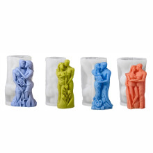 Loving Couple Portrait Silicone Candle Molds 2PCS