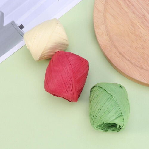 Natural Raffia Rope Assorted Colors 50m 2