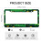 Green Tractor License Plate Frame Set 2 pcs Metal 3