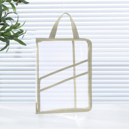AuroraX Brown Expanding File Folder Bag 8.5 x 11 in
