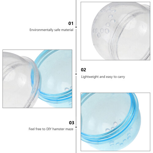 Hamster Tunnel Plugs Transparent 4 Pcs 2