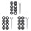 3X Angle Grinder Nut, 5/8-11 Grinder Flange Angle Metal Locking Nut 1