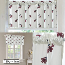 Floral Lace Curtains for Kitchen or Bedroom 51 x 16 Inch 1