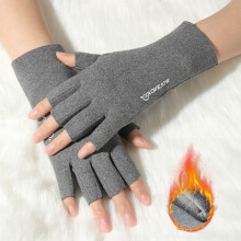 German Velvet Winter Gloves for Women – Touchscreen-Compatible, Half-Finger, Warm & Shape-Modifying
