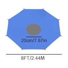 8FT-16FT Trampoline Sun Shade Cover - UV Protective Waterproof Canopy for Outdoor Play | Universal Fit Replacement Top with Elastic Straps